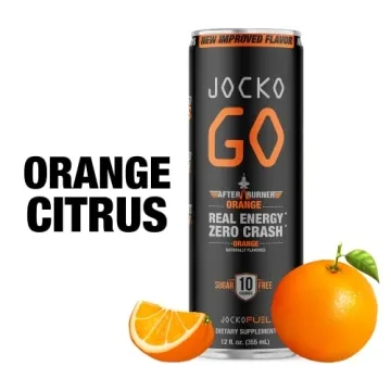 Jocko GO Afterburner Orange Energy Drink 12 Pack