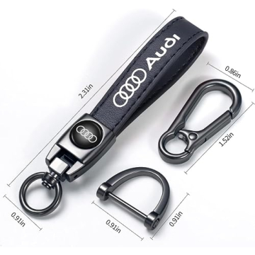 BFIVEANTE Elegant Leather Keychain for Audi Lovers