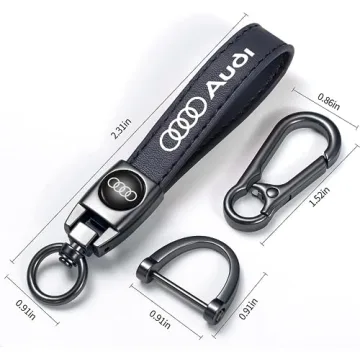 BFIVEANTE Elegant Leather Keychain for Audi Lovers