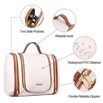 CLUCI Toiletry Bag - Water-resistant Makeup Organizer