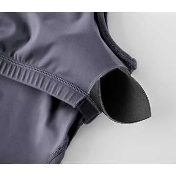 Women’s Longline Sports Bra Wirefree Padded Medium Support Yoga Bras Gym Running Workout Tank Tops (Vintage Purple, Small)