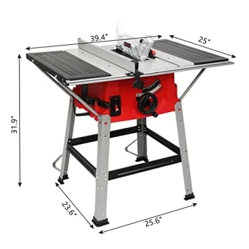 Tuffiom 10 inch Table Saw for DIY Projects and Crafts