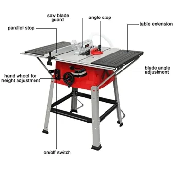 Tuffiom 10 inch Table Saw for DIY Projects and Crafts