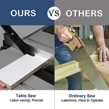 Tuffiom 10 inch Table Saw for DIY Projects and Crafts