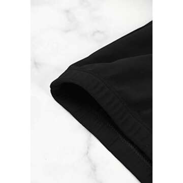 Sovoyontee Women Black Plus Size Ruffle Flounced High Waisted Swimsuits Swimwear 3XL 18