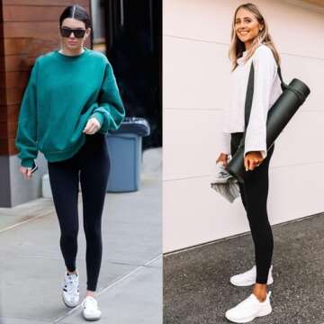 High Waisted Leggings for Women - Soft Athletic Tummy Control Pants for Running Cycling Yoga Workout...