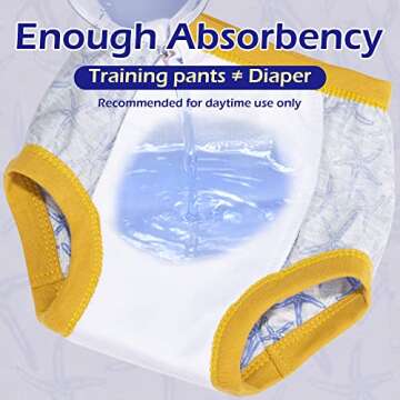 BIG ELEPHANT Potty Training Underwear - 10 Pack for Kids