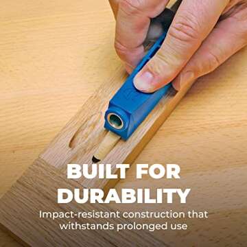 Kreg MKJKIT Mini Jig Kit - Simple, Compact Kreg Pocket-Hole Jig - Create Strong Joints Without Glue - For Tight Spaces & Small Projects - Unlimited Material Thickness