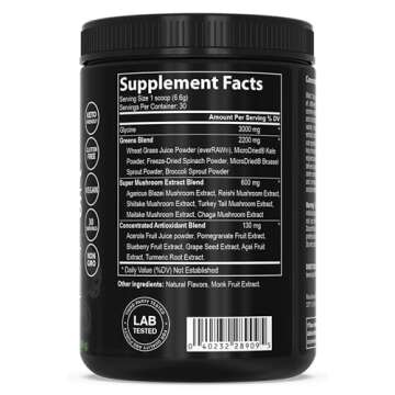 PEScience Greens & Superfoods Powder, Original, 30 Servings, Natural Chlorophyll with Turkey Tail Mushroom & Fruit Extracts Blend