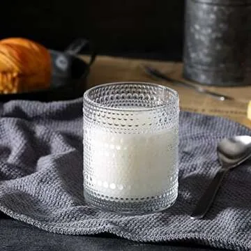 Amzcku Vintage Drinking Glass Set of 6 for Any Occasion