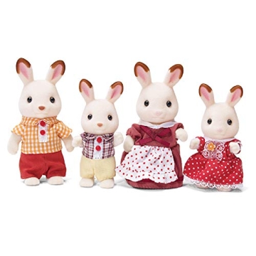 Calico Critters Hopscotch Rabbit Family - Imaginative Play Dolls Set with Accessories