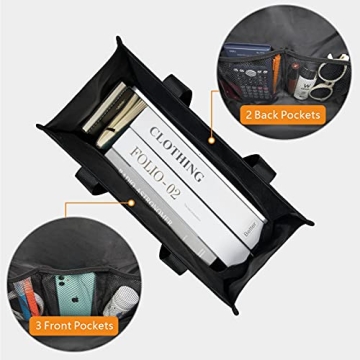 Utility Water Resistant Tote Bag with 13 Pockets