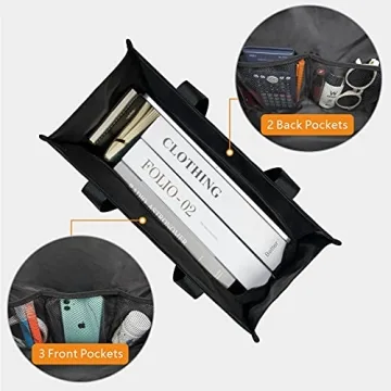 Utility Water Resistant Tote Bag with 13 Pockets