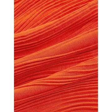 WDIRARA Women's 2 Piece Twist Front Crop Top & Skirt Set