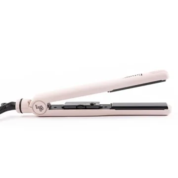 L'ANGE HAIR Aplatir Ceramic Flat Iron Hair Straightener | Adjustable Temp Dual Voltage Hair Straightening Iron | Tourmaline-Infused Flat Iron | Best 1 Inch Flat Iron to Ease Frizz | Blush