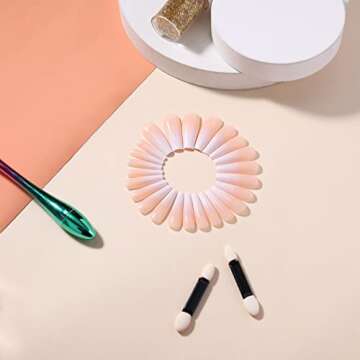 Morily 24pcs Ombre Press On Nails for Women