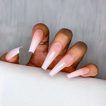 Morily 24pcs Ombre Press On Nails for Women