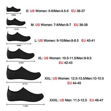 Konikit Water Shoes for Men Women, Quick-Dry Aqua Socks Barefoot Shoes for Beach River Pool Swimming...