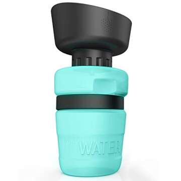 PETNF Portable Dog Water Bottle, Upgraded 2 in 1 Dog Travel Water Bottle and Bowl, Lightweight Dog Water Dispenser for Pet Outdoor Travel Walking Drinking Bottle