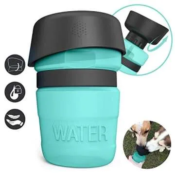 PETNF Portable Dog Water Bottle, Upgraded 2 in 1 Dog Travel Water Bottle and Bowl, Lightweight Dog Water Dispenser for Pet Outdoor Travel Walking Drinking Bottle