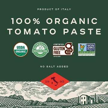 Bionaturae Organic Tomato Paste - USDA Certified Quality