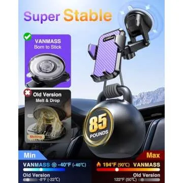 VANMASS 2025 Strongest Military-Grade Car Phone Holder - Ultimate Handsfree
