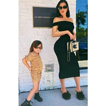 GOBLES Women's Elegant Ruched Off-Shoulder Cocktail Dress