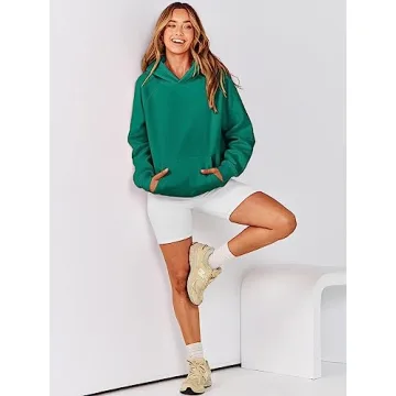 ANRABESS Women Oversized Fleece Hoodie Comfy Stylish 2024