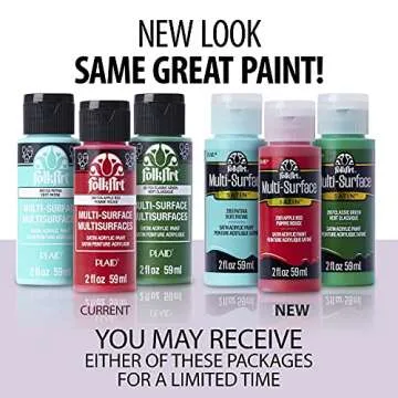 FolkArt PROMO830 Multi Satin Finish Acrylic Craft Paint Set for Beginners and Artists