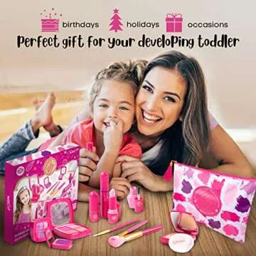 Realistic Pretend Makeup Kit for Kids 2 Years and Up