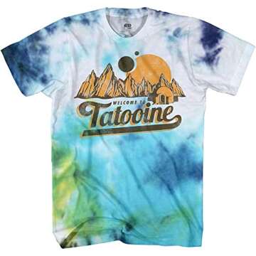 STAR WARS New Tatooine Adult Tee Graphic T-Shirt for Men - Perfect Fit for Fans