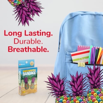BioSwiss Funky Pineapple Bandages 24 Count for Kids