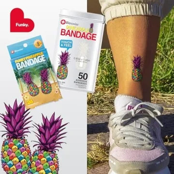 BioSwiss Funky Pineapple Bandages 24 Count for Kids