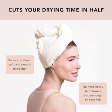 Kitsch Microfiber Hair Towel Wrap for Efficient Hair Drying