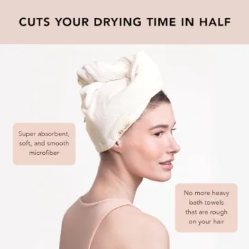 Kitsch Microfiber Hair Towel Wrap for Efficient Hair Drying