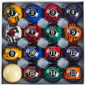 Billmart Premium Billiard Balls Set for Game Rooms