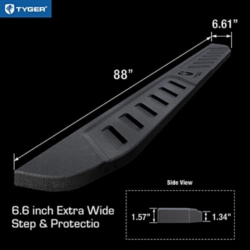 Tyger Auto 6.6" Blade Running Boards for Chevy & GMC