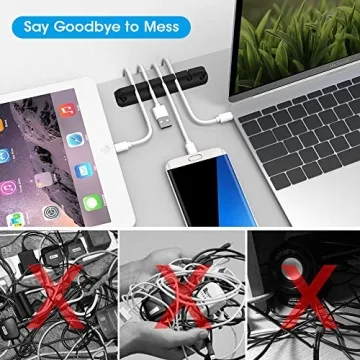 3 Pack Cable Organizer Clips for Tidy Cords