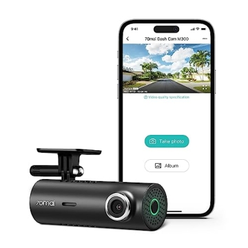 70mai Dash Cam M300 - QHD 1296P, WiFi, Night Vision