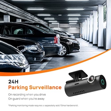 70mai Dash Cam M300 - QHD 1296P, WiFi, Night Vision
