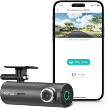 70mai Dash Cam M300 - QHD 1296P, WiFi, Night Vision