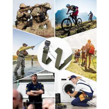 JUKMO Tactical Belt - Durable Adjustable 2 Pack