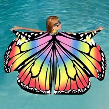 JERXUNY Women's Butterfly Wings Shawl Costume for Halloween