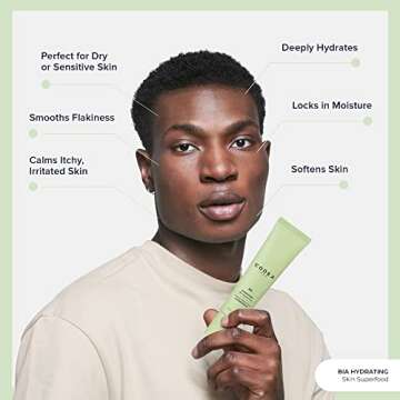 Codex Labs Hydrating Superfood Moisturizer - Body and Face Cream for Sensitive Skin for Women, Men and Kids - Steroid-Free, Vegan Moisturizer for Dry, Eczema-Prone Skin - 75ml