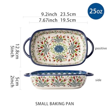 ONECCI Ceramic Baking Dishes Set - Stylish & Functional