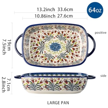 ONECCI Ceramic Baking Dishes Set - Stylish & Functional