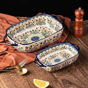 ONECCI Ceramic Baking Dishes Set - Stylish & Functional