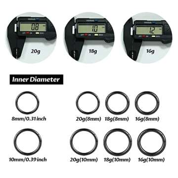 AROWRO Helix Rook Earrings Hypoallergenic 316L Steel