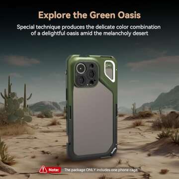 SMALLRIG x Brandon Li Mobile Video Cage for iPhone 15 Pro Max Co-Design Edition, Aluminum Alloy Smar...