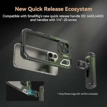 SMALLRIG x Brandon Li Mobile Video Cage for iPhone 15 Pro Max Co-Design Edition, Aluminum Alloy Smartphone Video Cage Case for Videography/Video Recording/YouTube/Live Streaming/Vlog - 4473